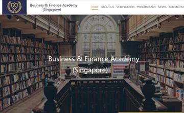 自貢黑羽網(wǎng)絡(luò)網(wǎng)頁(yè)制作案例-新加坡Business & Finance Academy 